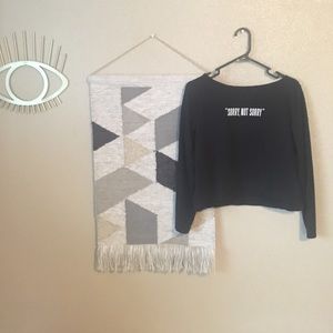 Sorry Not Sorry Crop Sweater